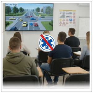 B kategóriás jelenléti (beülős) tanfolyam 2026.11.28. 14.00 -Nem tartalmaz elsősegélyt - Találkozás: 1034 Budapest, Bécsi út 120.